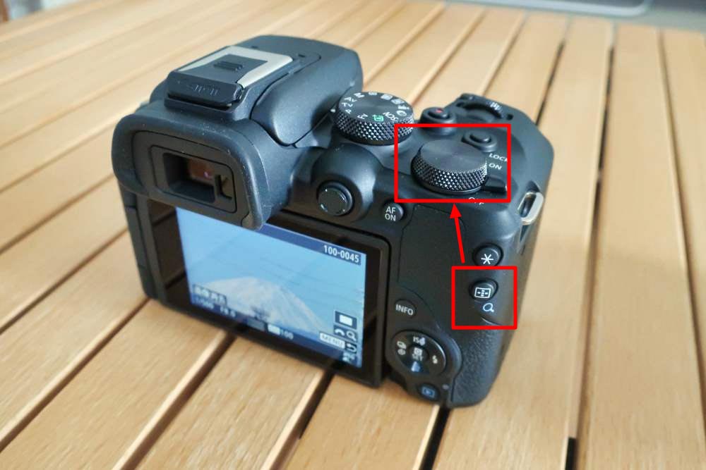 EOS R10 撮影画像確認 ズーム