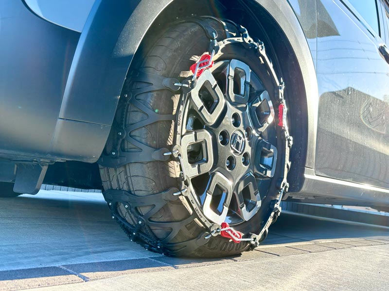 バイアスロン クイックイージー QE7 新型フリード 装着イメージ 接地面